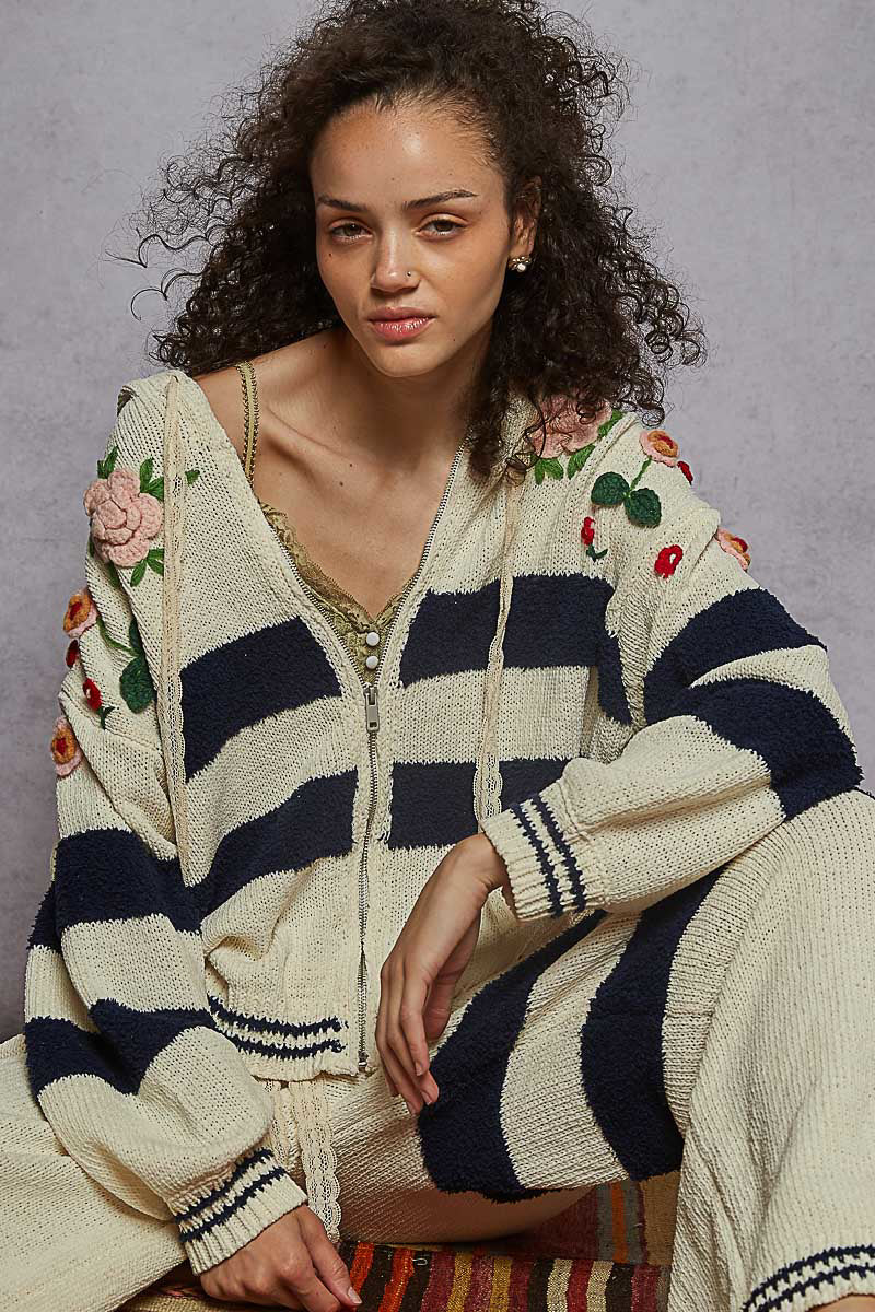 Zip Up Sweater Hoodie