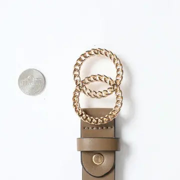 Double Chain Ring Buckle Belt