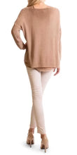 V-Neck Knit Sweater with Cuff Sleeve