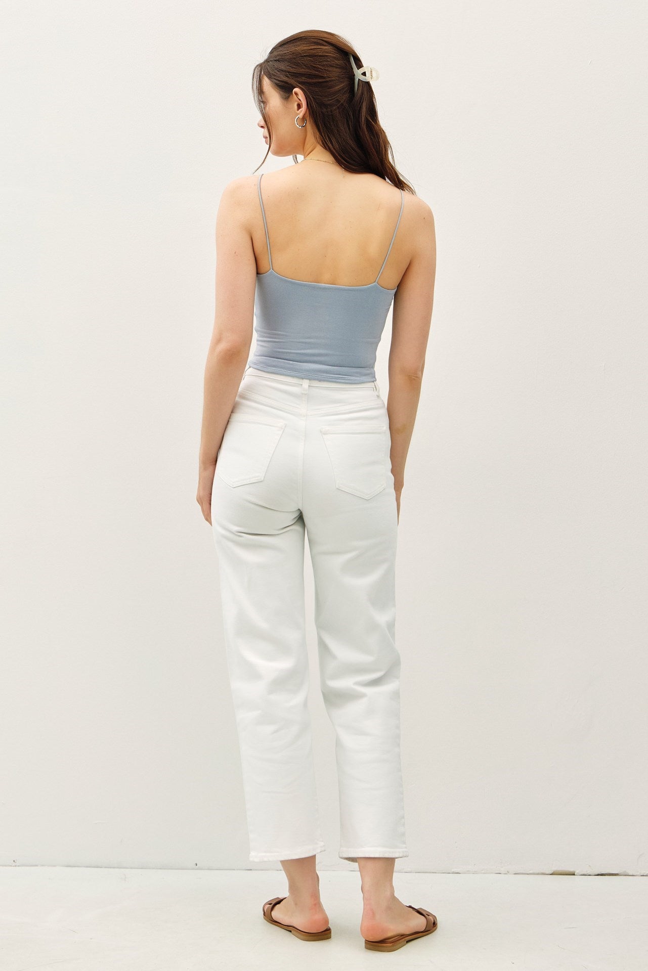 BC - Spag Strap Crop Tank