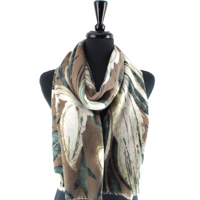 Tropical Leaf Scarf