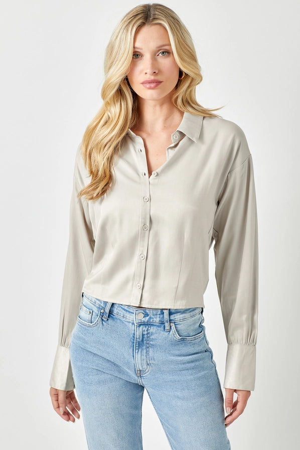 Smocked Back Blouse