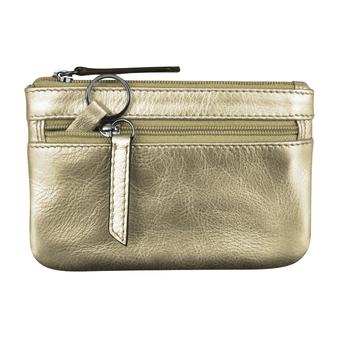 Coin Holder with Key Ring - Leather
