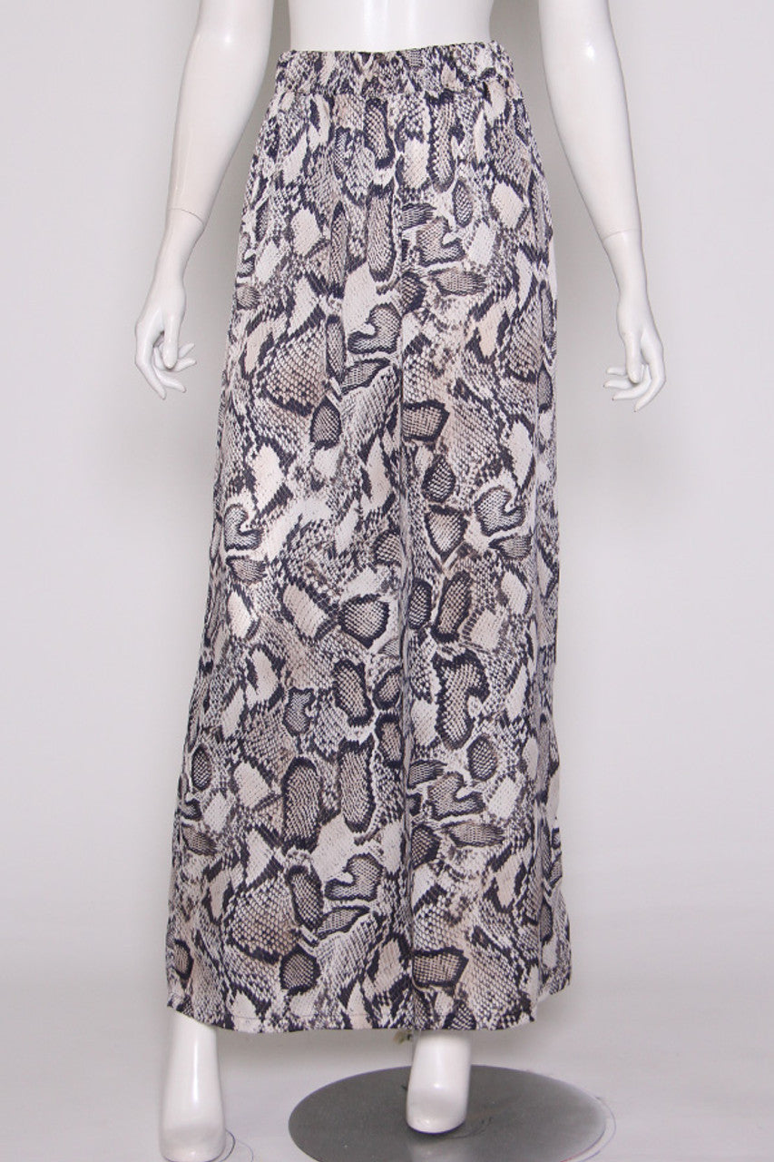 Snake Satin Pants