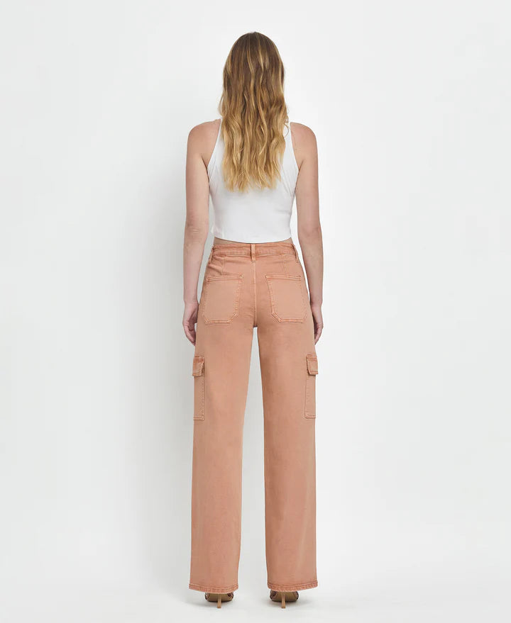 High Rise Utility Cargo Jeans