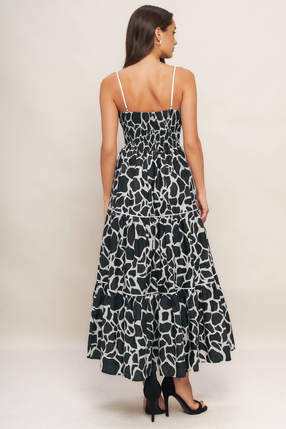 Printed Woven Midi Dress