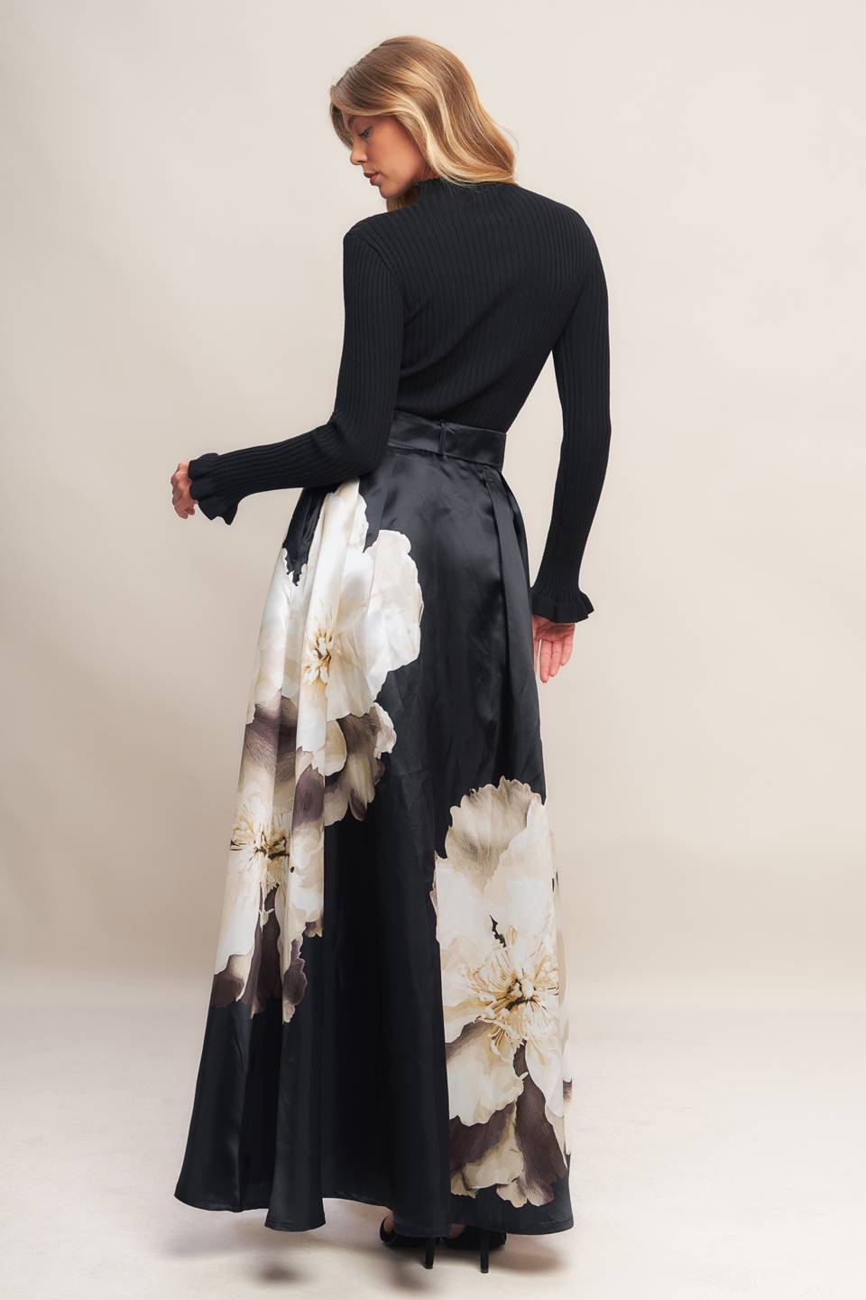 Printed Woven Maxi Skirt