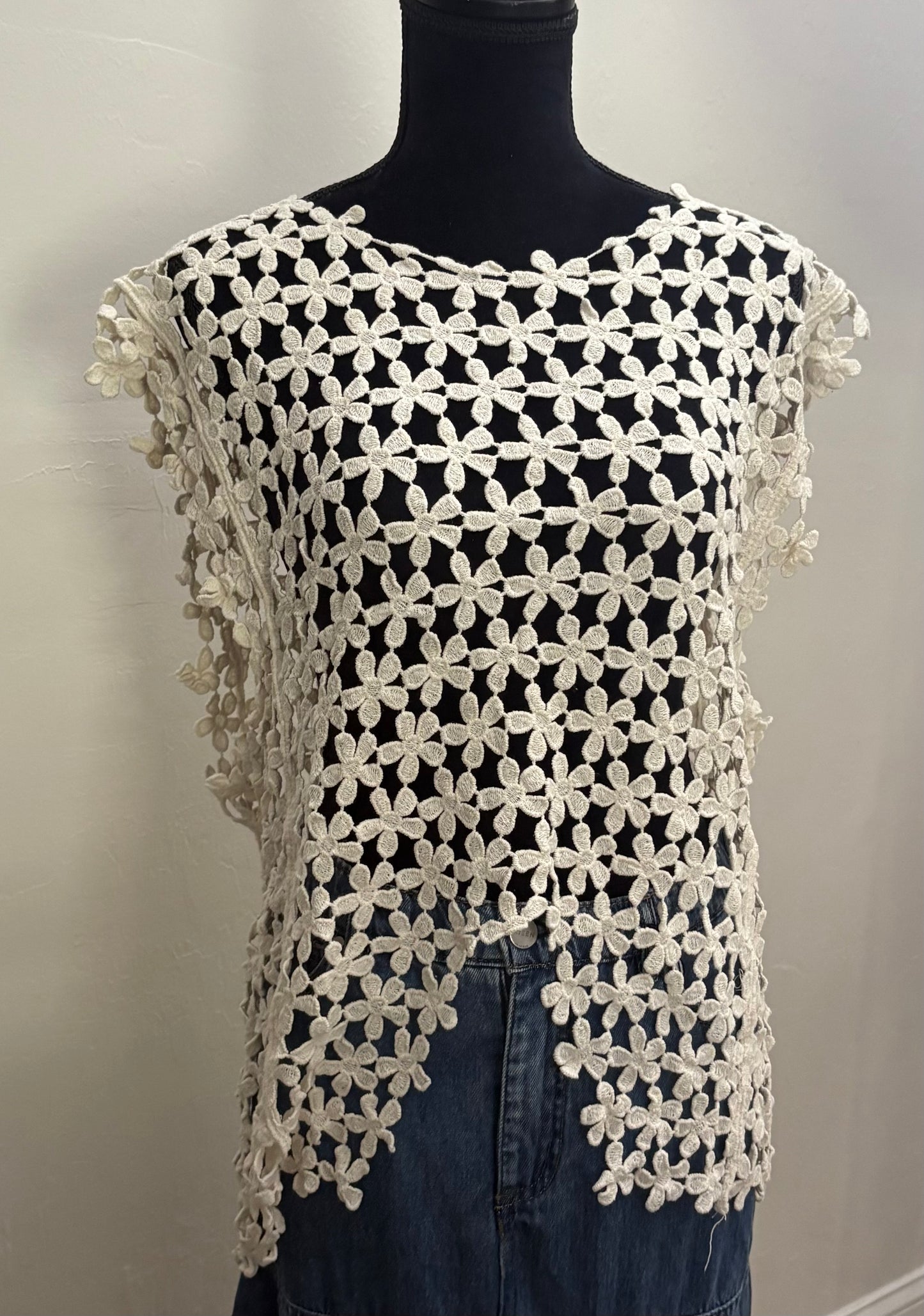 POL Crochet Sleeveless Top