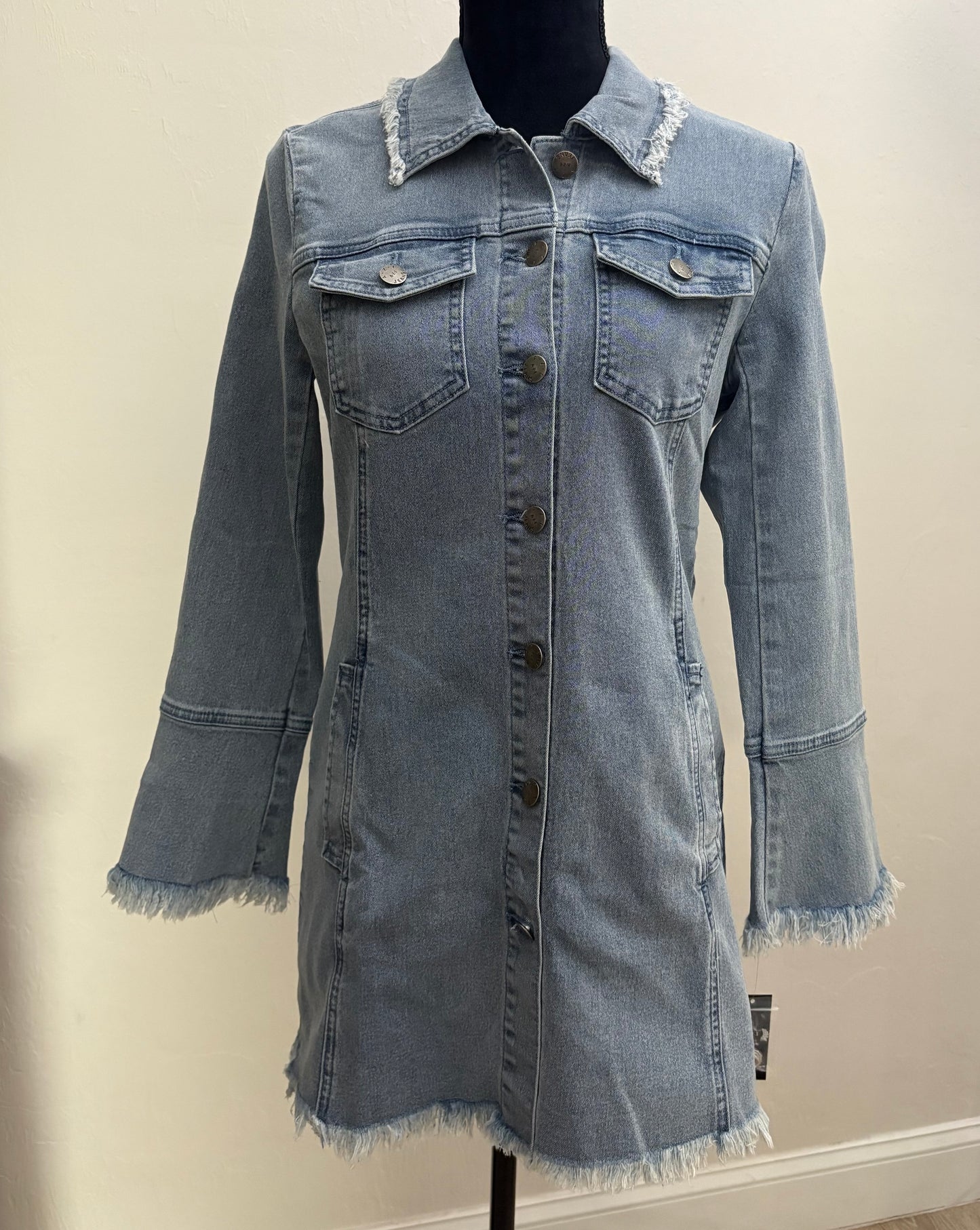Long Stretch Demin Jacket