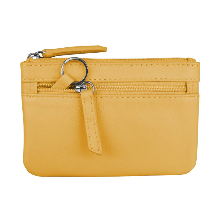 Coin Holder with Key Ring - Leather