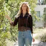 Boho Button Down Cropped Shirt