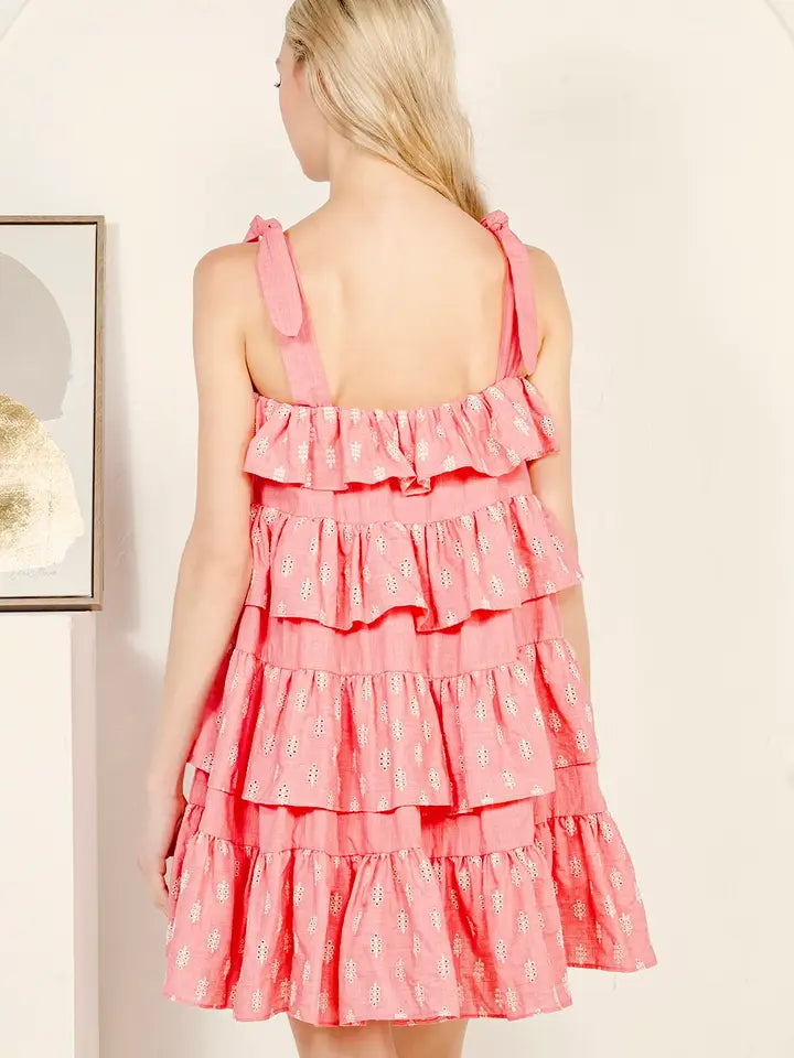 Tiered Ruffle Shift Dress