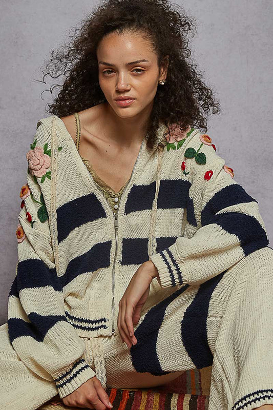 Zip Up Sweater Hoodie