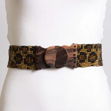 Leopard Beaded Belt