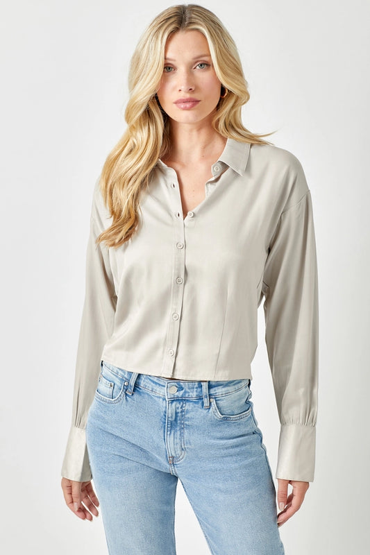 Smocked Back Blouse