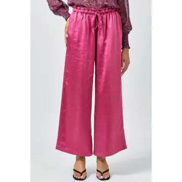 Wide Leg Satin Pants