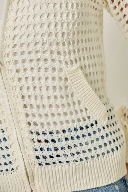 Open Stitch Knitted Jacket