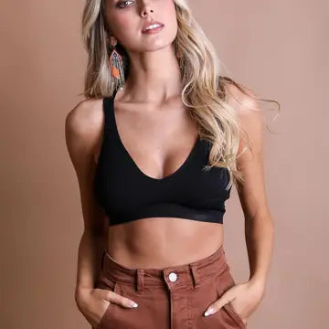Lace Racerback Bralette - Padded