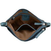 Double Zip Crossbody Bag - Leather