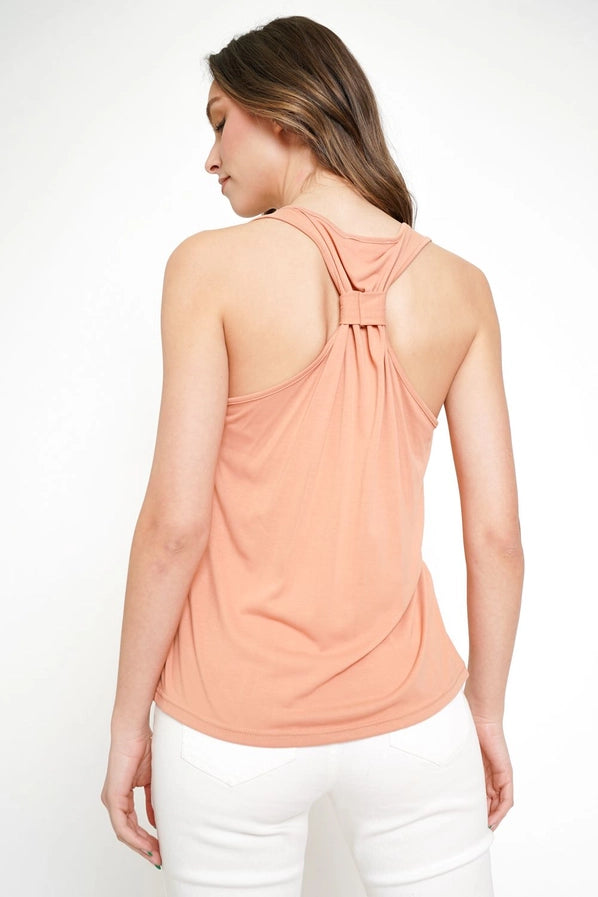 Ruched Back Tank Top