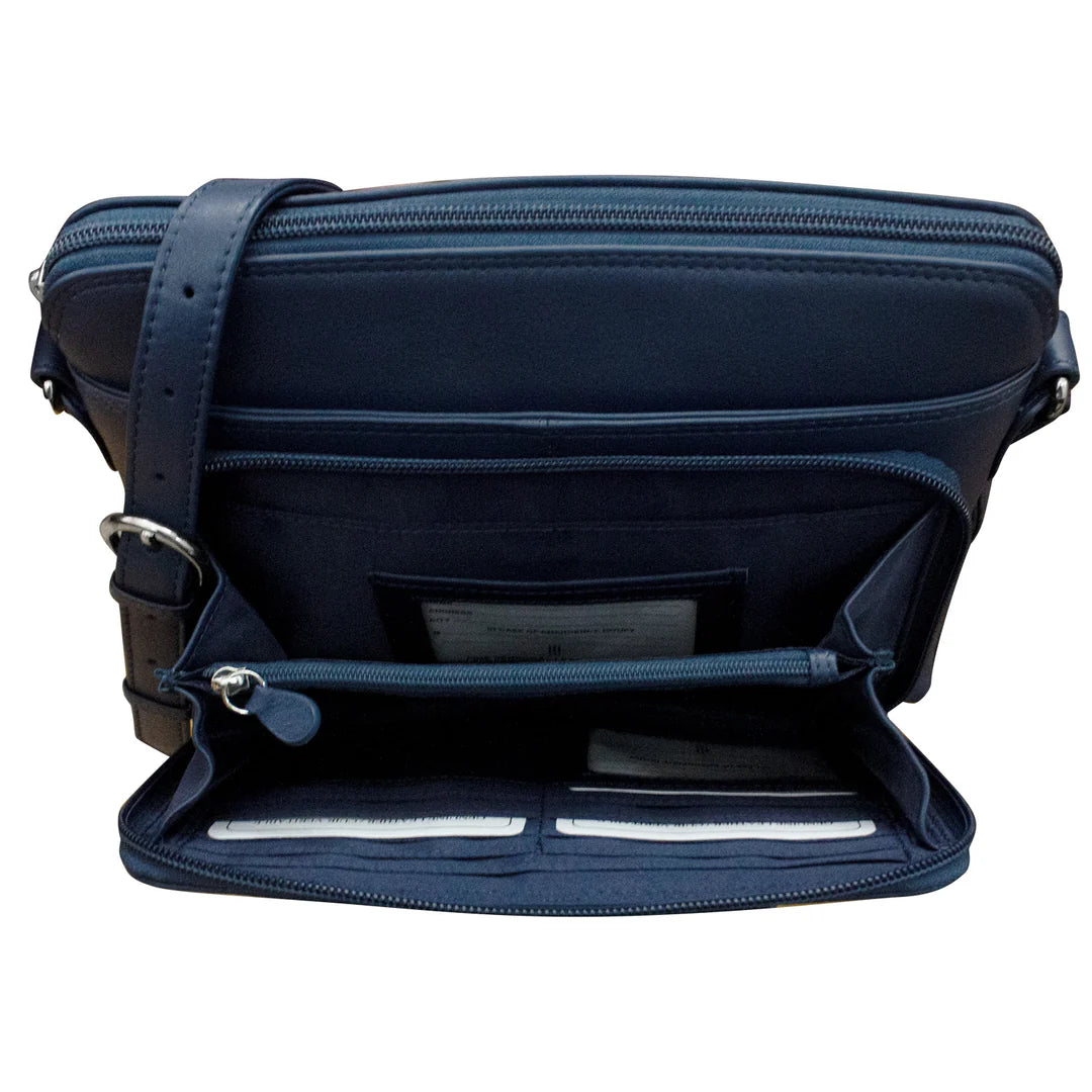 Cross Body Organizer - Leather