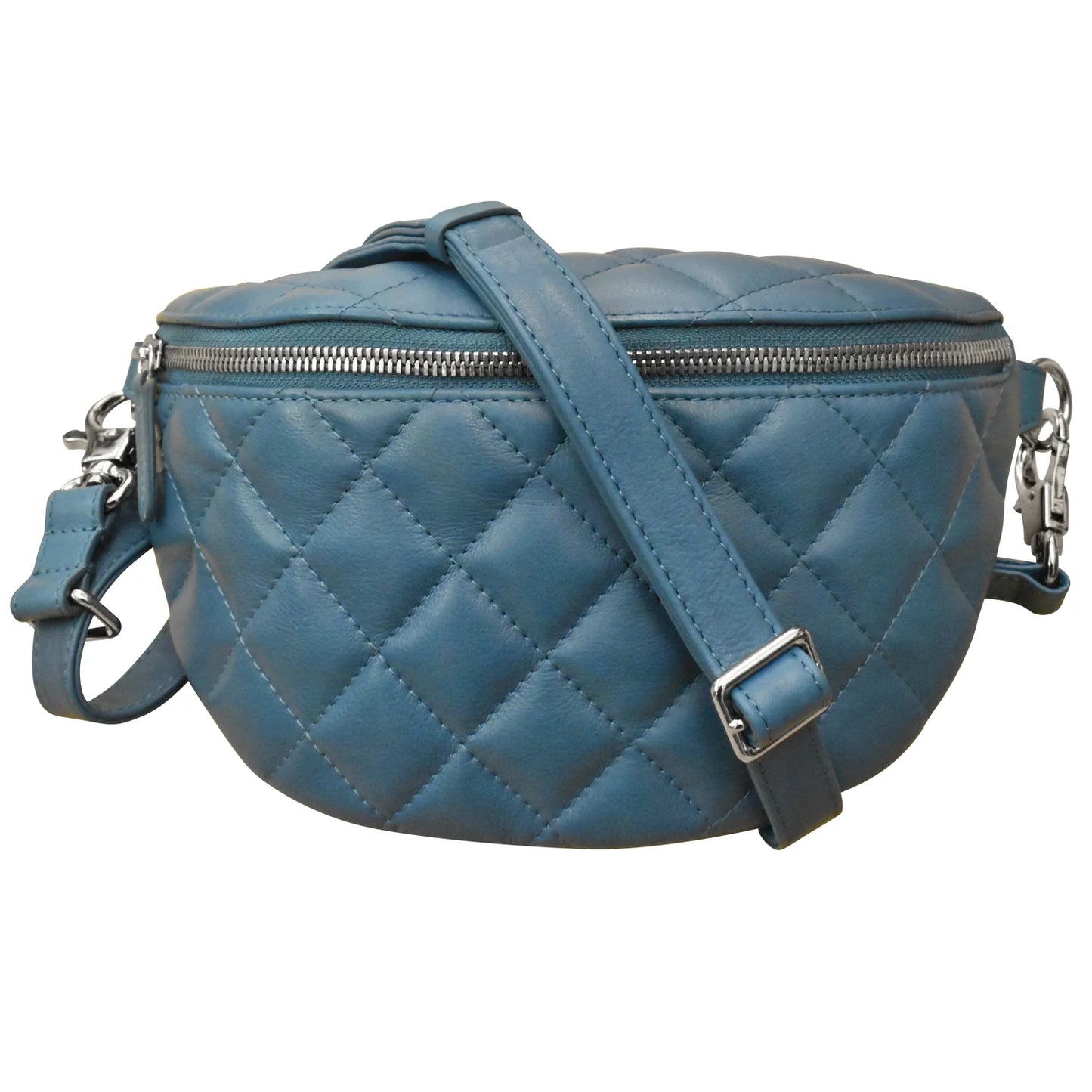 Quilted Belt Bag - Leather