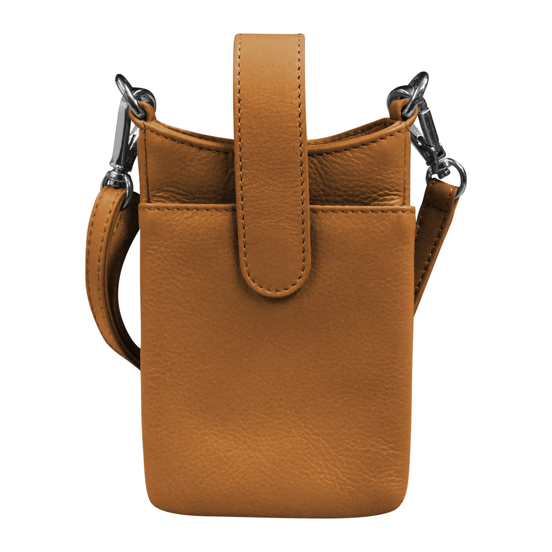 Crossbody Phone Pouch - Leather