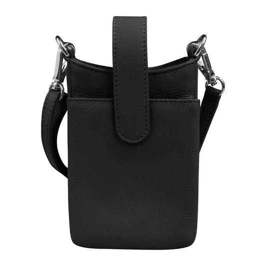 Crossbody Phone Pouch - Leather