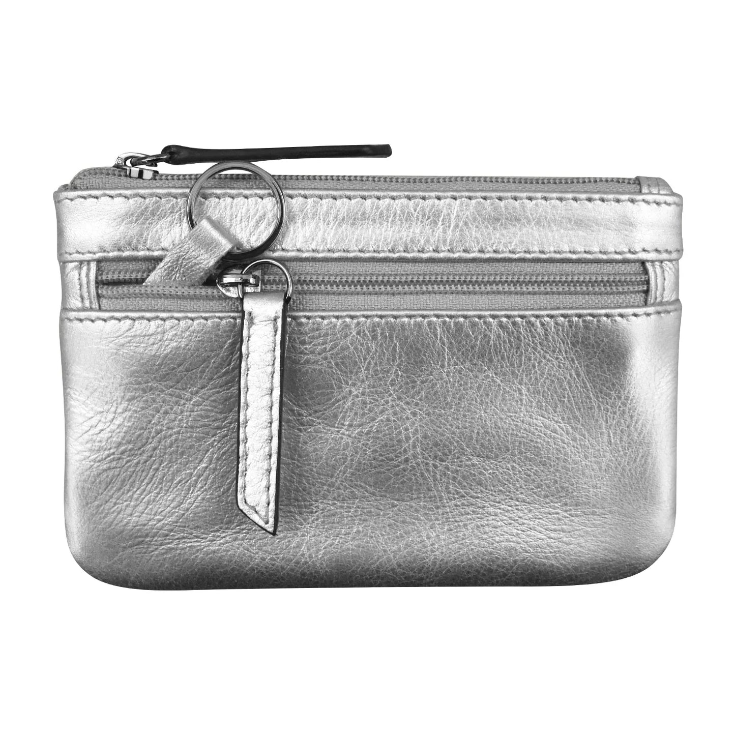 Coin Holder with Key Ring - Leather