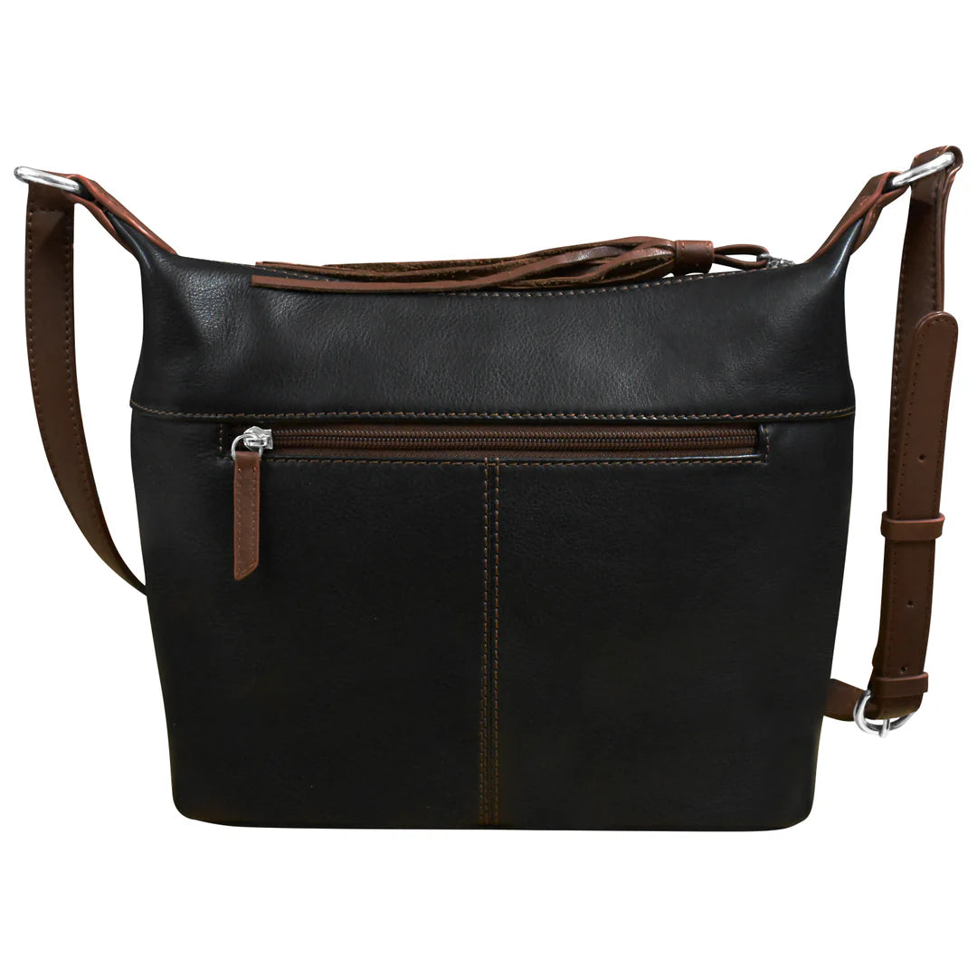 Crossbody Hobo With Tassle - Leather