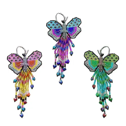 Bead Butterfly Hair Pick