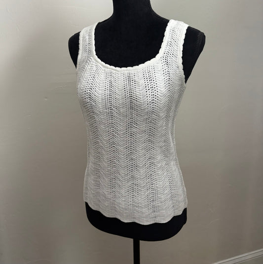 Pointelle Knit Tank Top