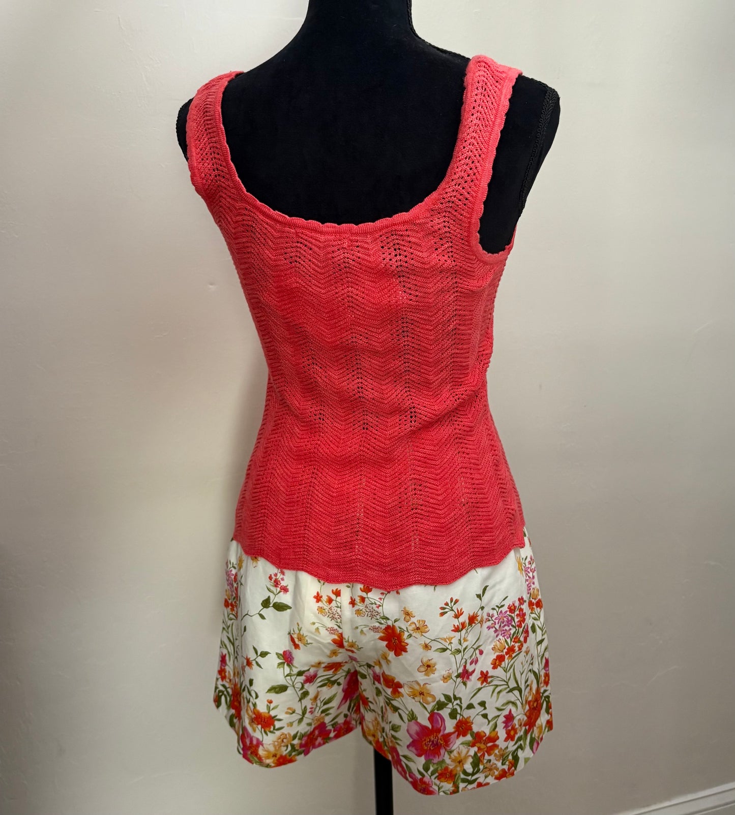 Pointelle Knit Tank Top