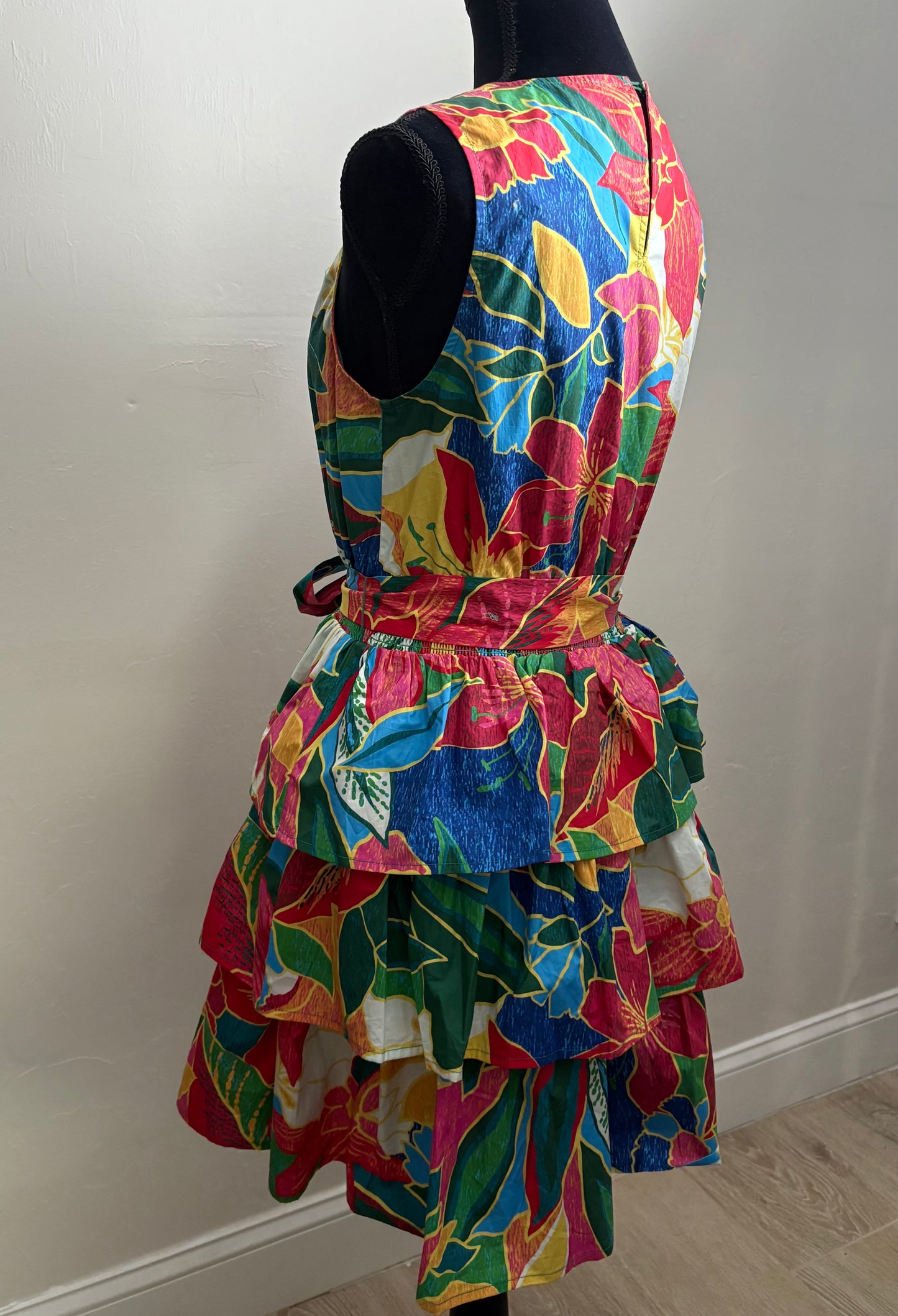 Floral Ruffle Tiered Mini Dress