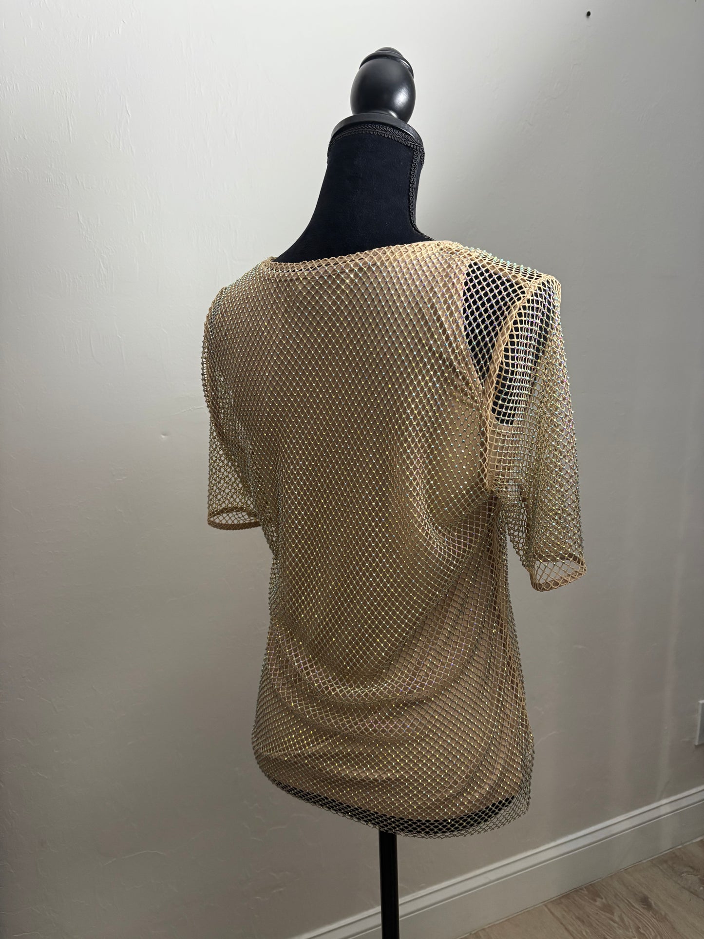 Jewel Mesh Top with Tank Top (2 pc)