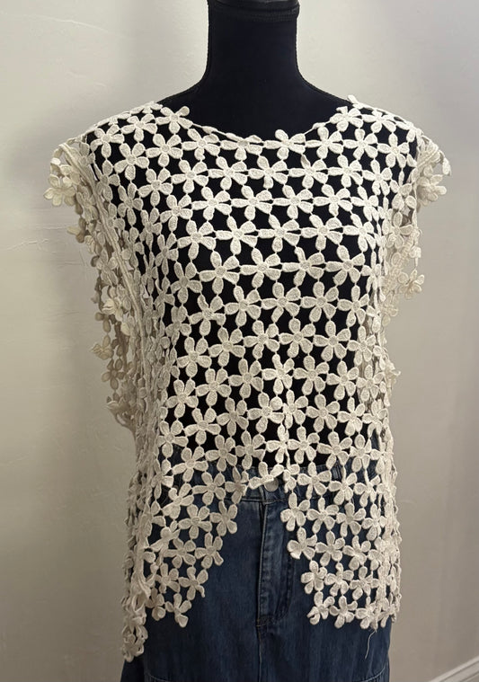 POL Crochet Sleeveless Top