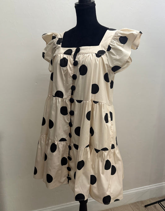 Ruffled Polka Dot Dress