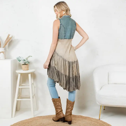 High Low Boho Top