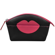 Hot Lips Cosmetic Case - Leather