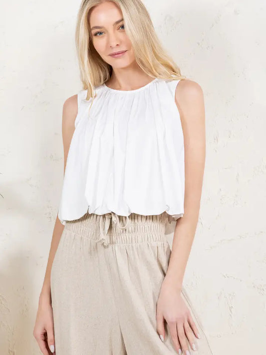 Crop Bubble Top