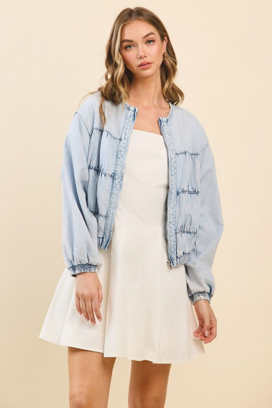 Relaxed Fit Light Denim Jacket
