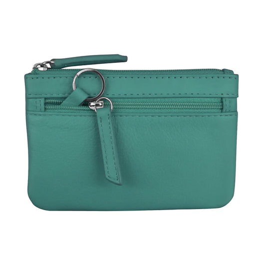 Coin Holder with Key Ring - Leather