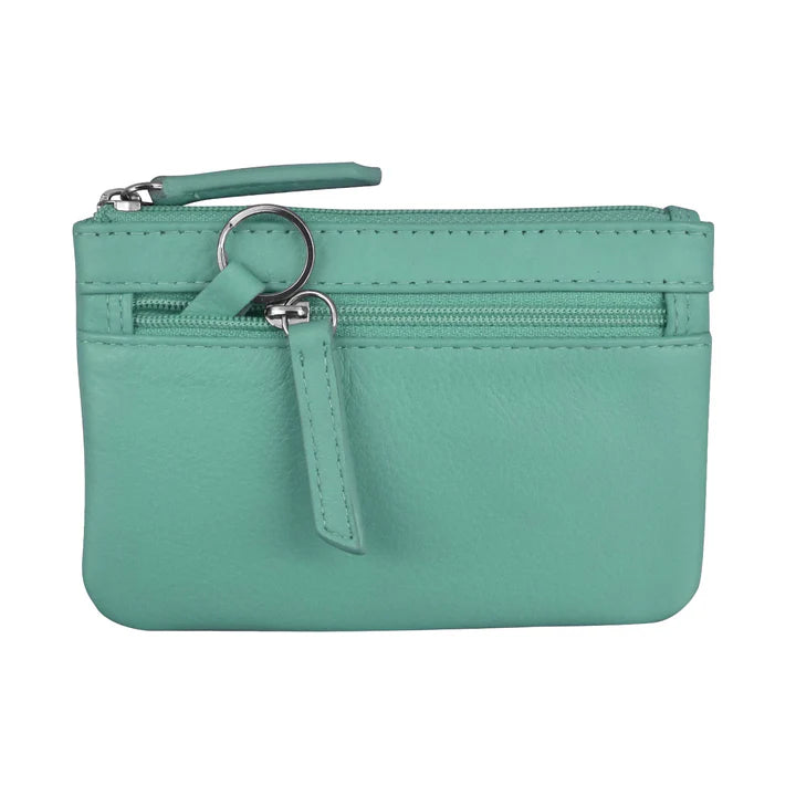 Coin Holder with Key Ring - Leather