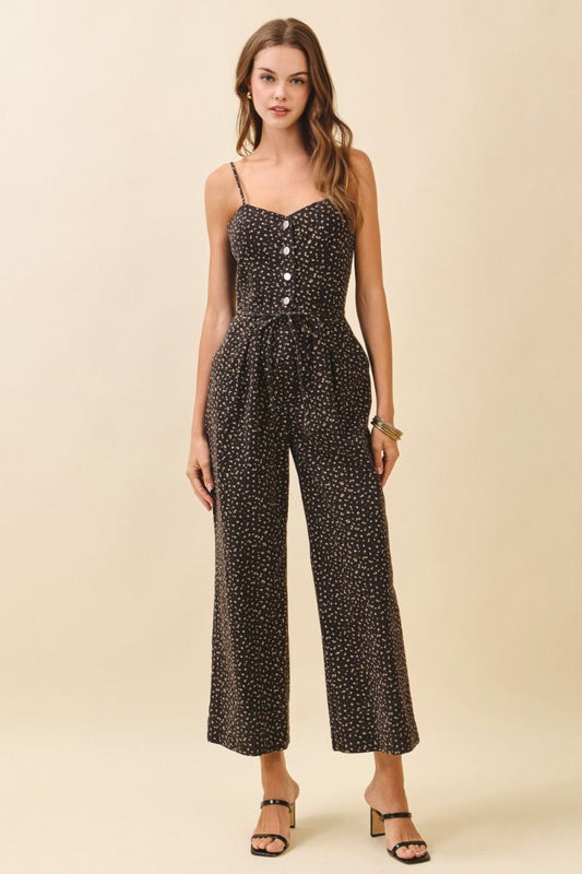 Micro Floral Jumpsuit