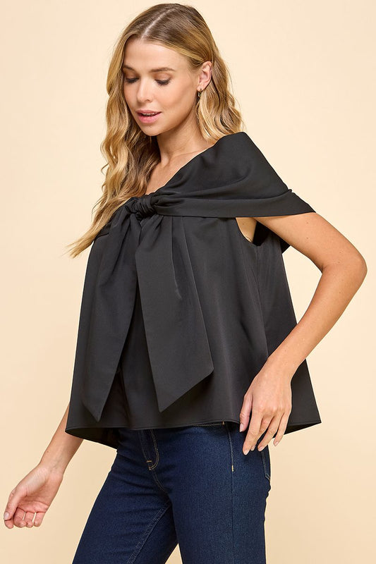 Off Shoulder Bow Top