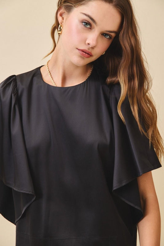 Flutter Sleeve Top