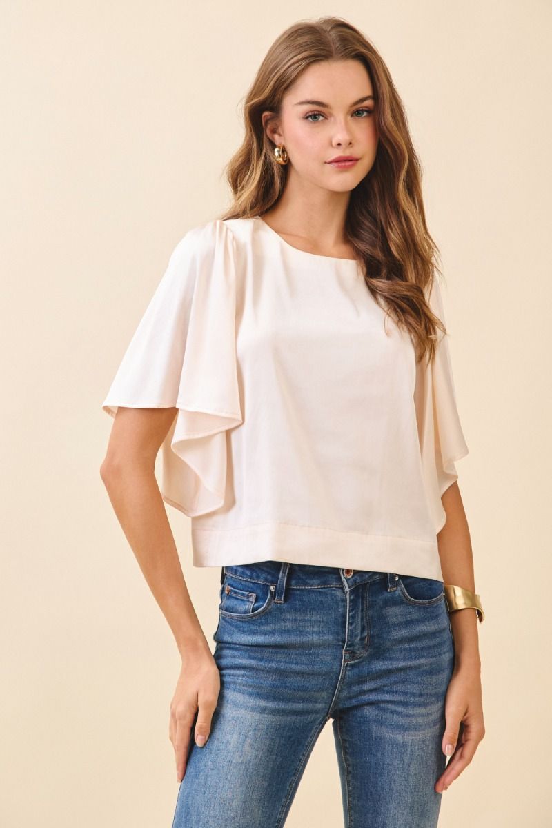 Flutter Sleeve Top