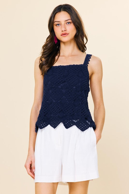 Diamond Crochet Top