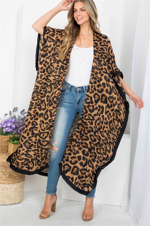 Leopard Maxi Kimono