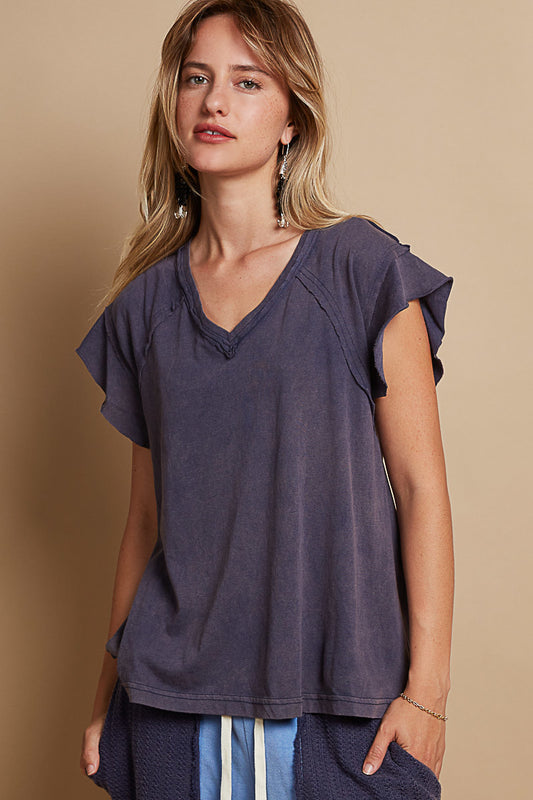 Relaxed V-Neck T Shirt